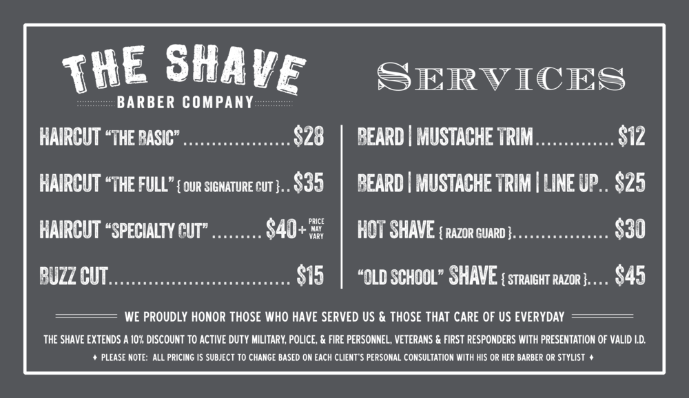 Barber Shop Services