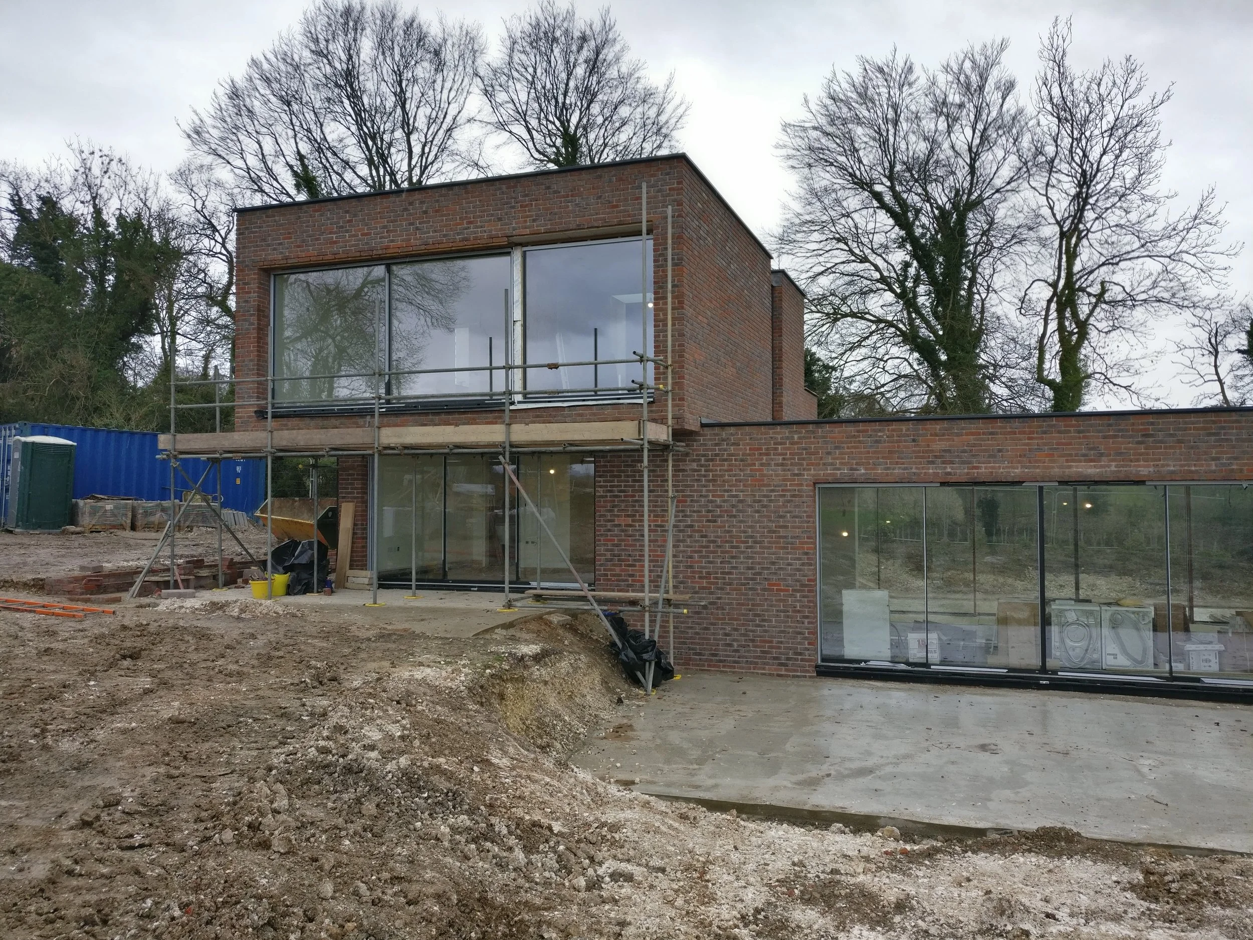 Paul Cashin Architects / Woodcote House, Upham, Near Winchester, Hampshire Progressing on Site