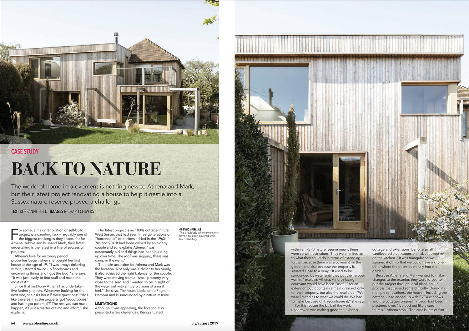 08.19 Island Cottage featured in Selfbuilder + Homemaker Magazine