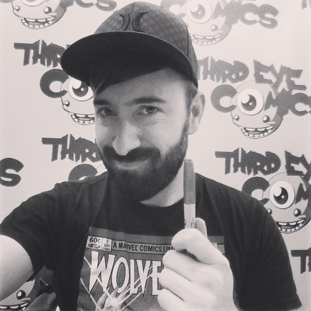 Signing Selfie! Kevin at Third Eye Comics