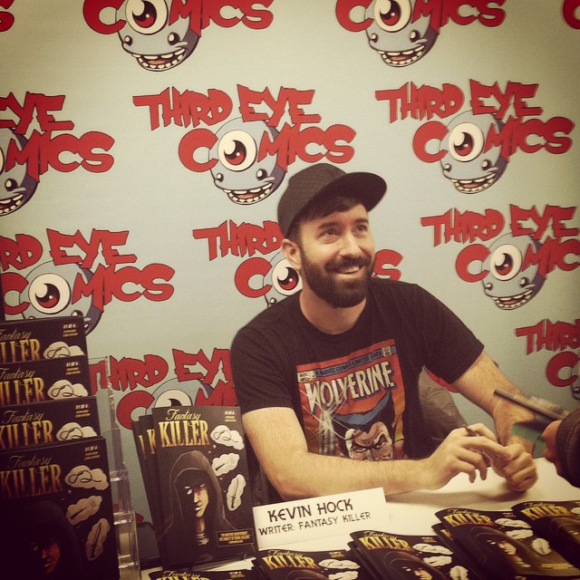 Kevin signing Fantasy Killer @ Third Eye Comics