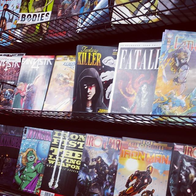 Yup! That's Fantasy Killer on the Shelves in Third Eye Comics!