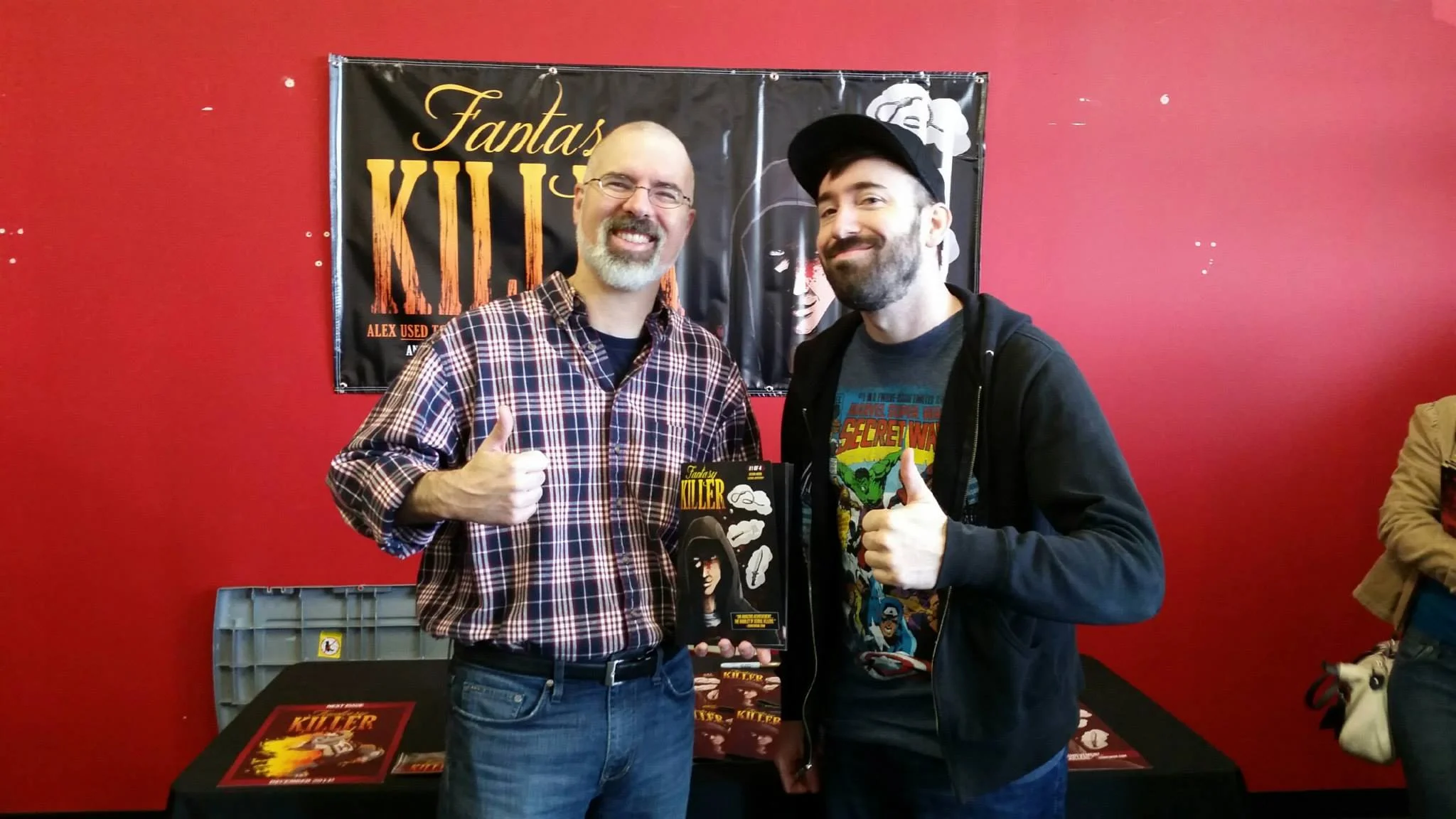 Signing at the Cosmic Comix Halloweenfest