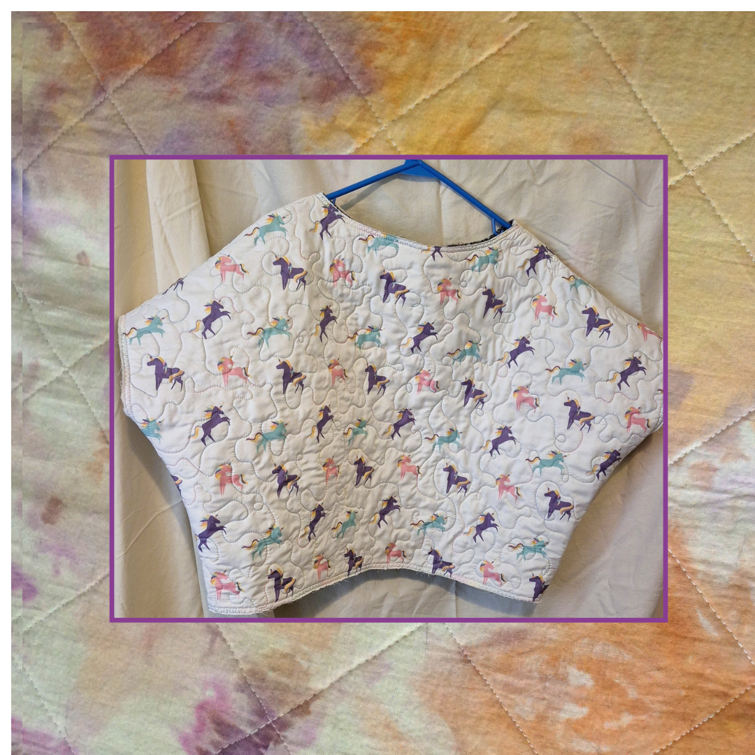 Quilted Crop Top - Unicorns