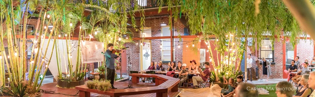 'Ukulele Masters - Dr. Byron Yasui & Benny Chong concert at the Chinatown Artist Lofts co-presented with Arts at Marks Garage. Partnering restaurants Grondin-French Latin Kitchen, Topped Korean Cuisine, and Kona Brewery