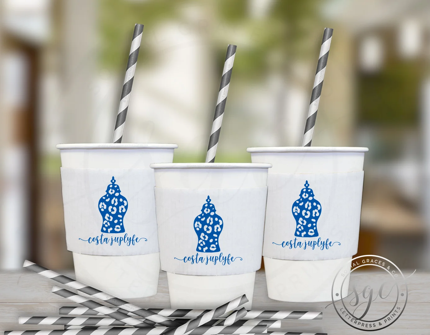 Ginger Jar Cup Sleeves