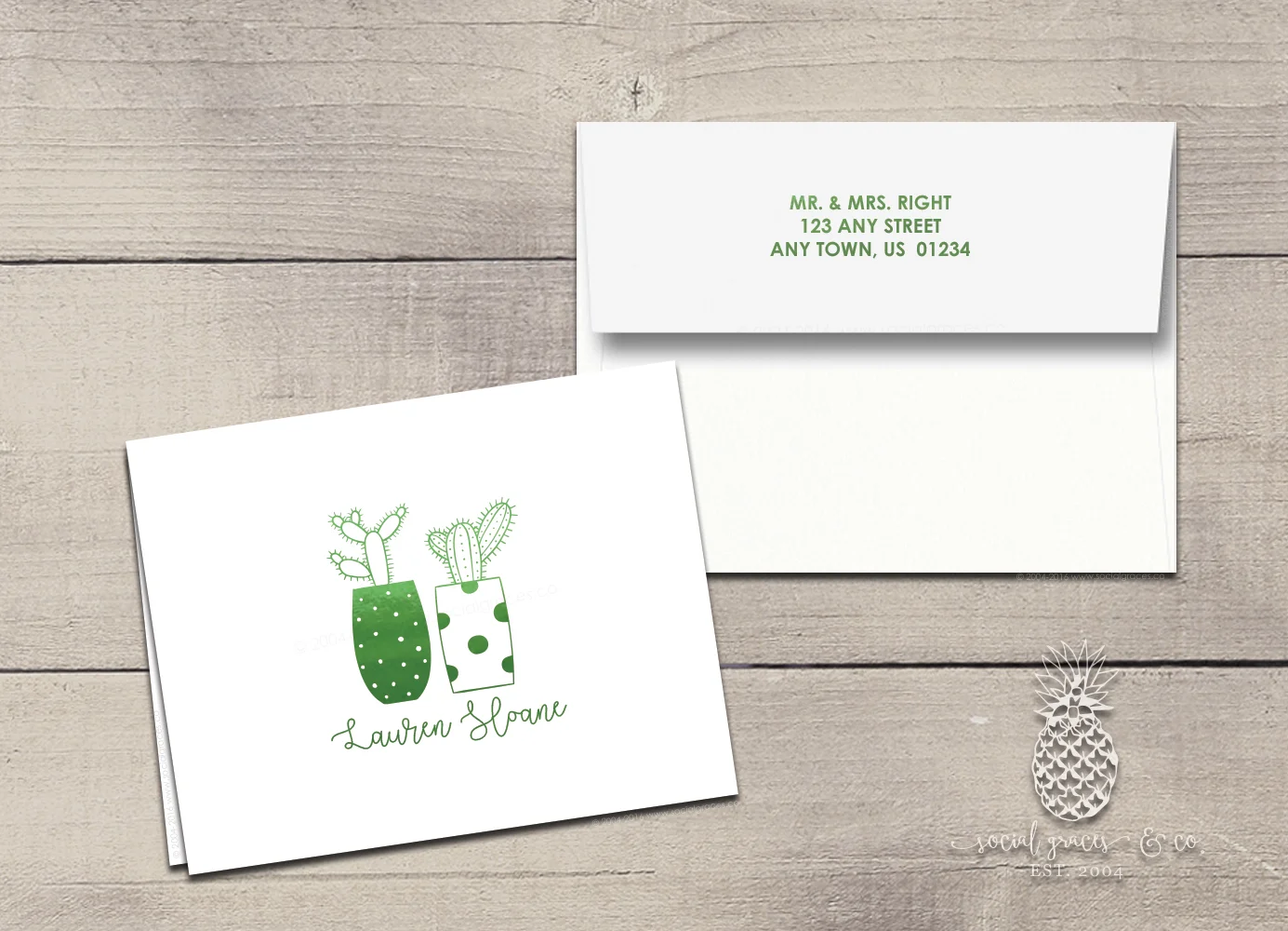 Cactus Thank You Cards