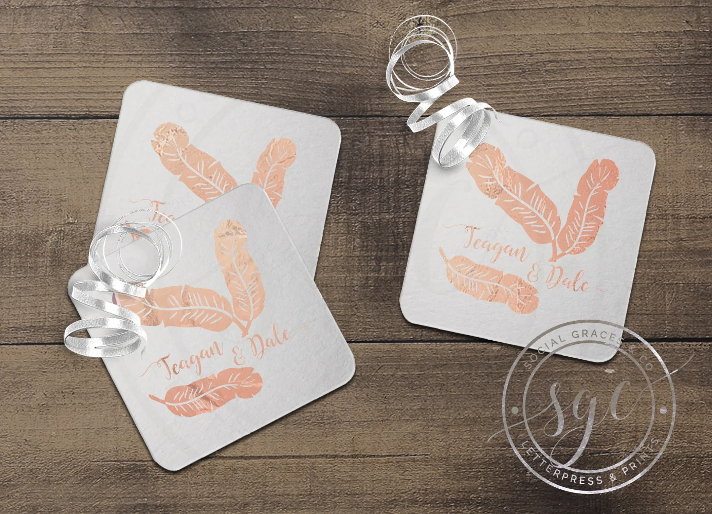 Banana Leaf Drink Coasters
