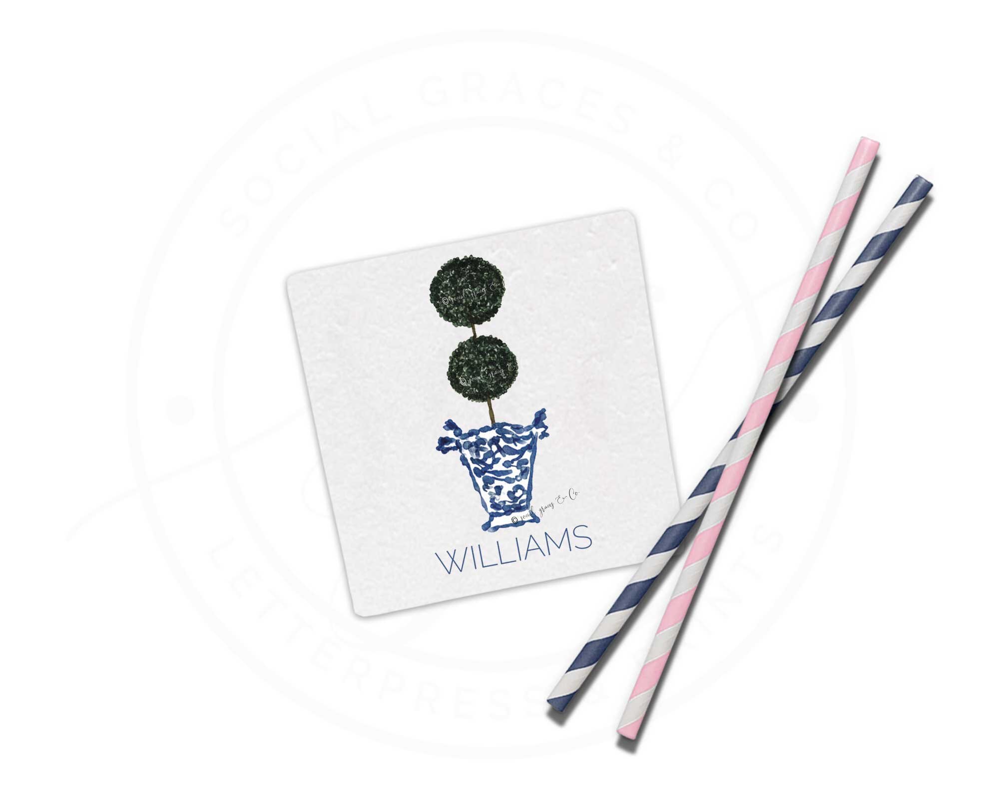 Topiary Drink Coaster