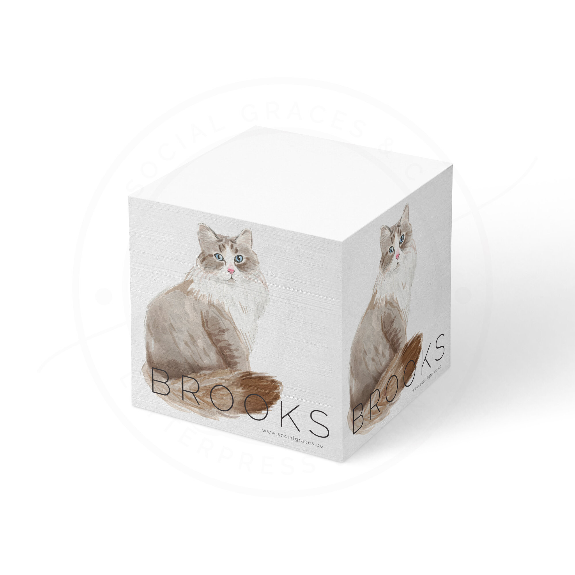 Siberian Cat | Memo Cube