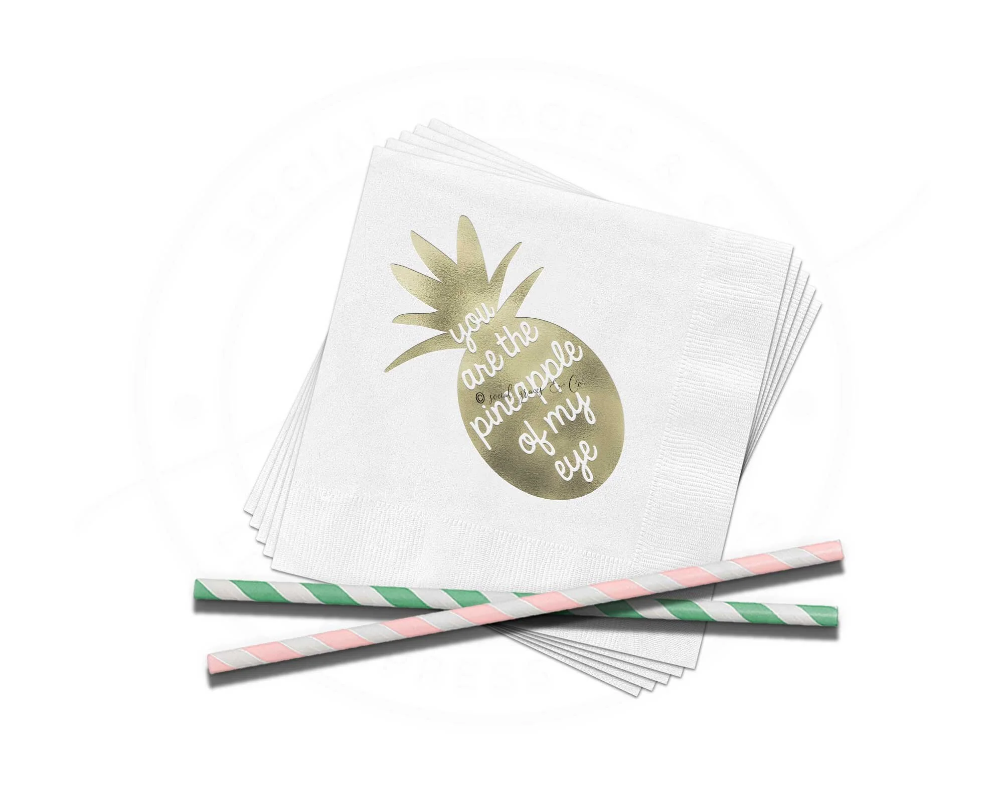 Pineapple Shower Napkins
