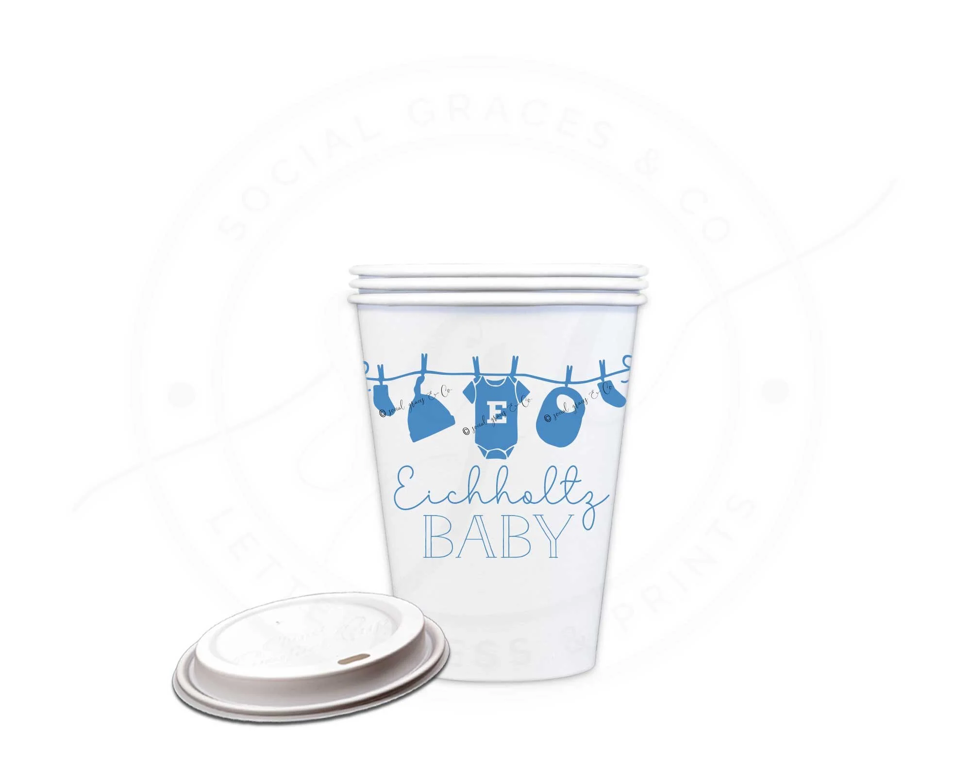 Personalized Baby Shower Paper Cups
