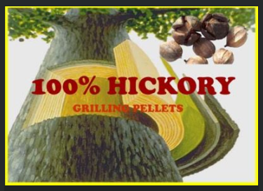 100% Hickory: Traditional BBQ favourite – good with beef, pork, or poultry