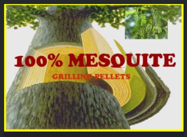 100% Mesquite: Very bold and spicy flavour – excellent with beef, ribs, and chicken