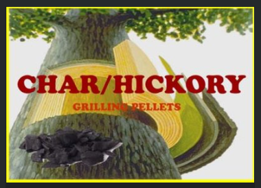 Char Hickory: Unique blend producing traditional charcoal flavours (80% Hickory, 20% Charcoal)