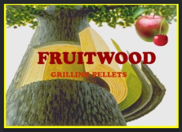 Fruitwood Blend: Mild, sweet, and fruity smoke flavour (80% cherry, 20% apple)