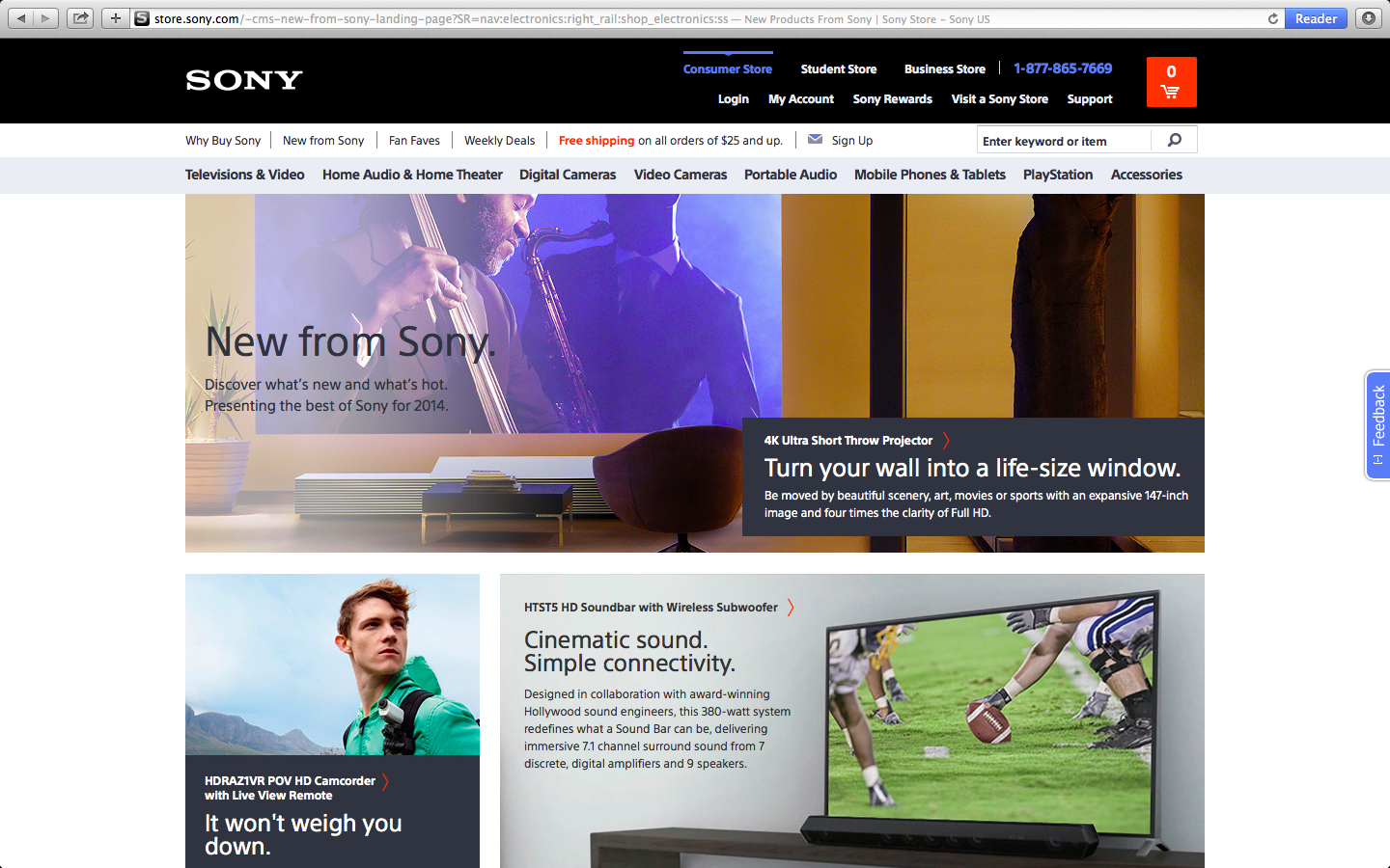 Sony Store Website