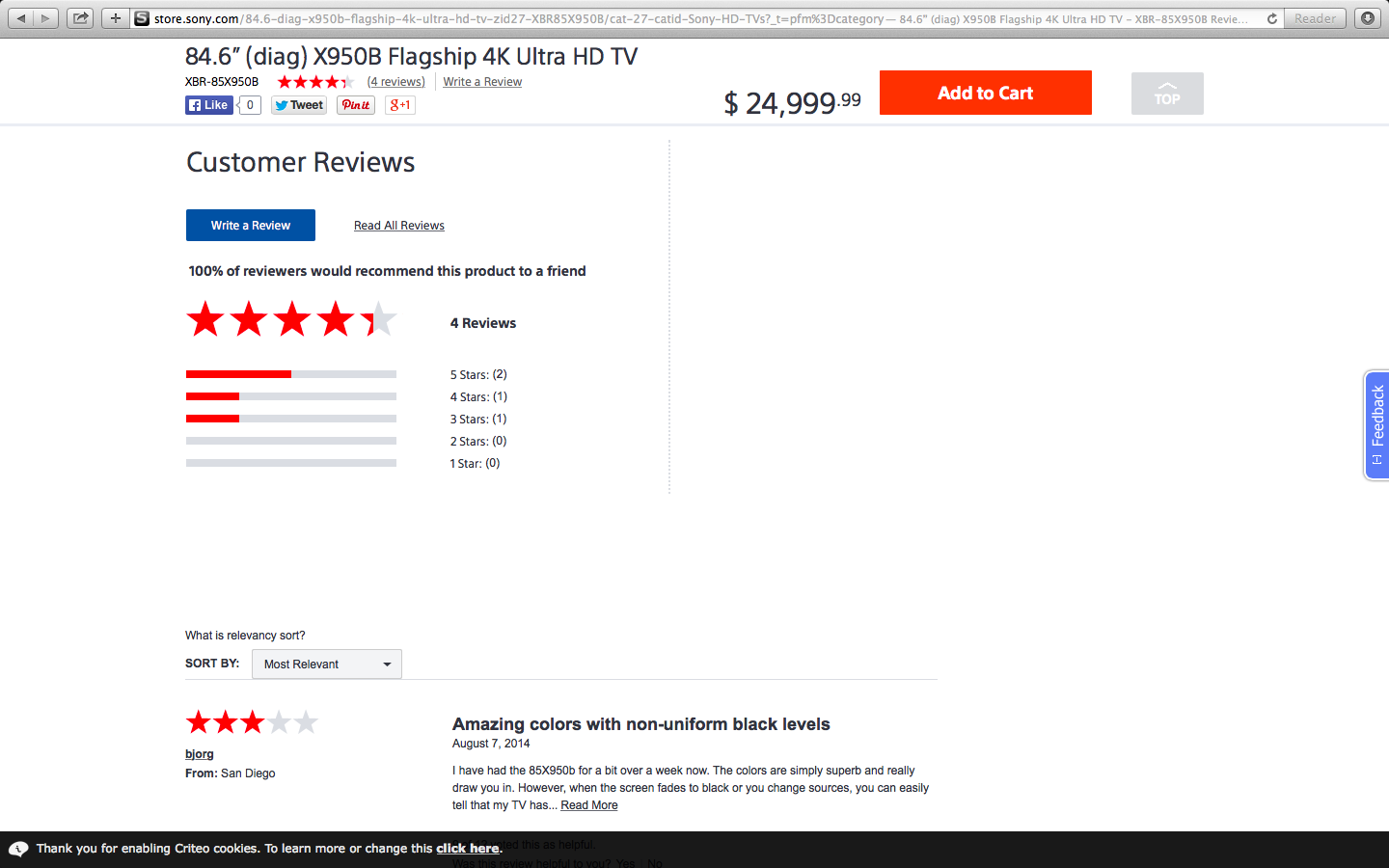 Sony Store Reviews