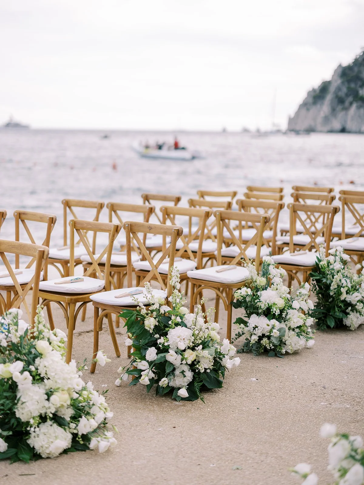 Luxury Cliffside Wedding Ceremony in Capri Italy