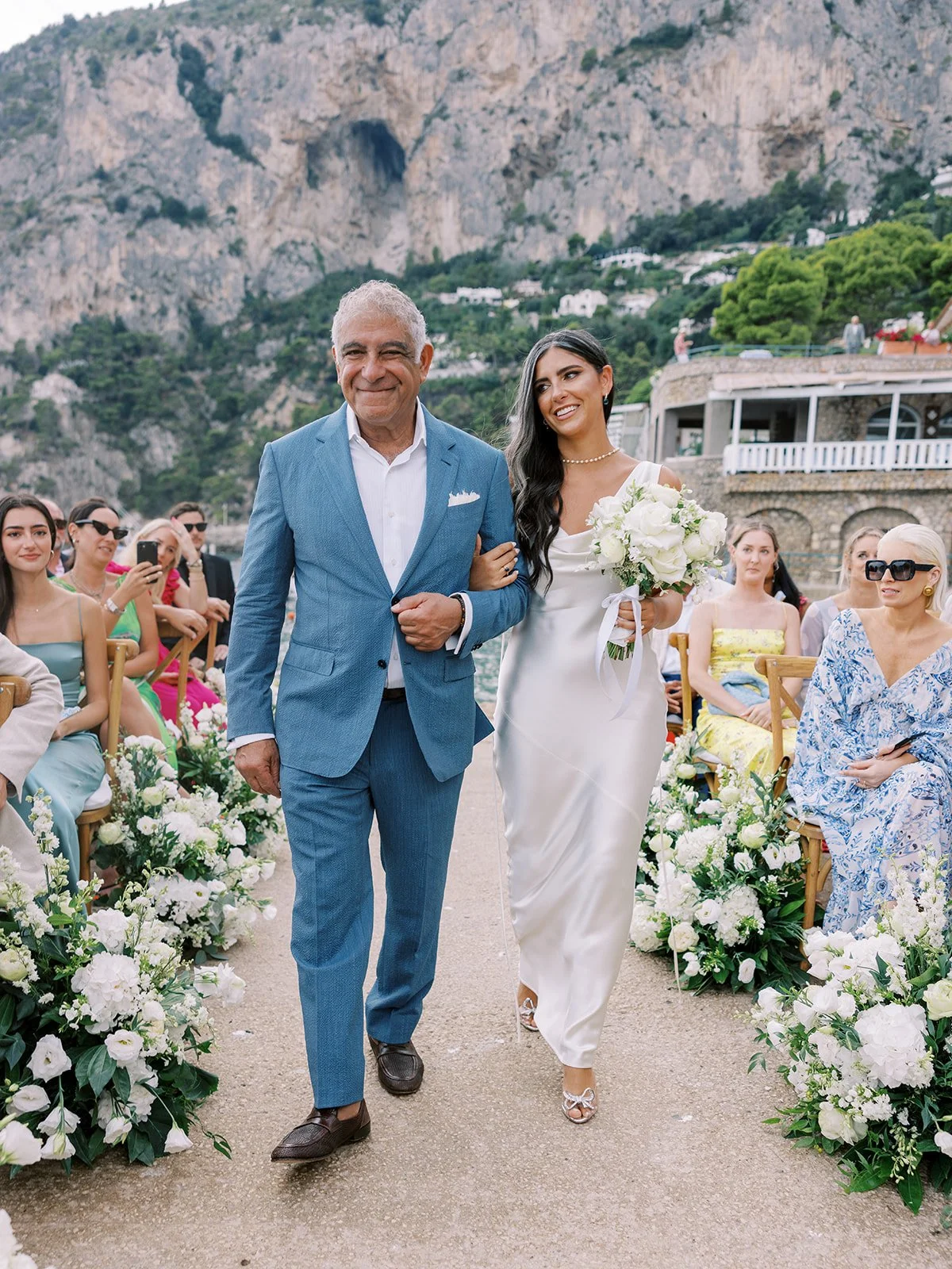 Luxury Cliffside Wedding Ceremony in Capri Italy