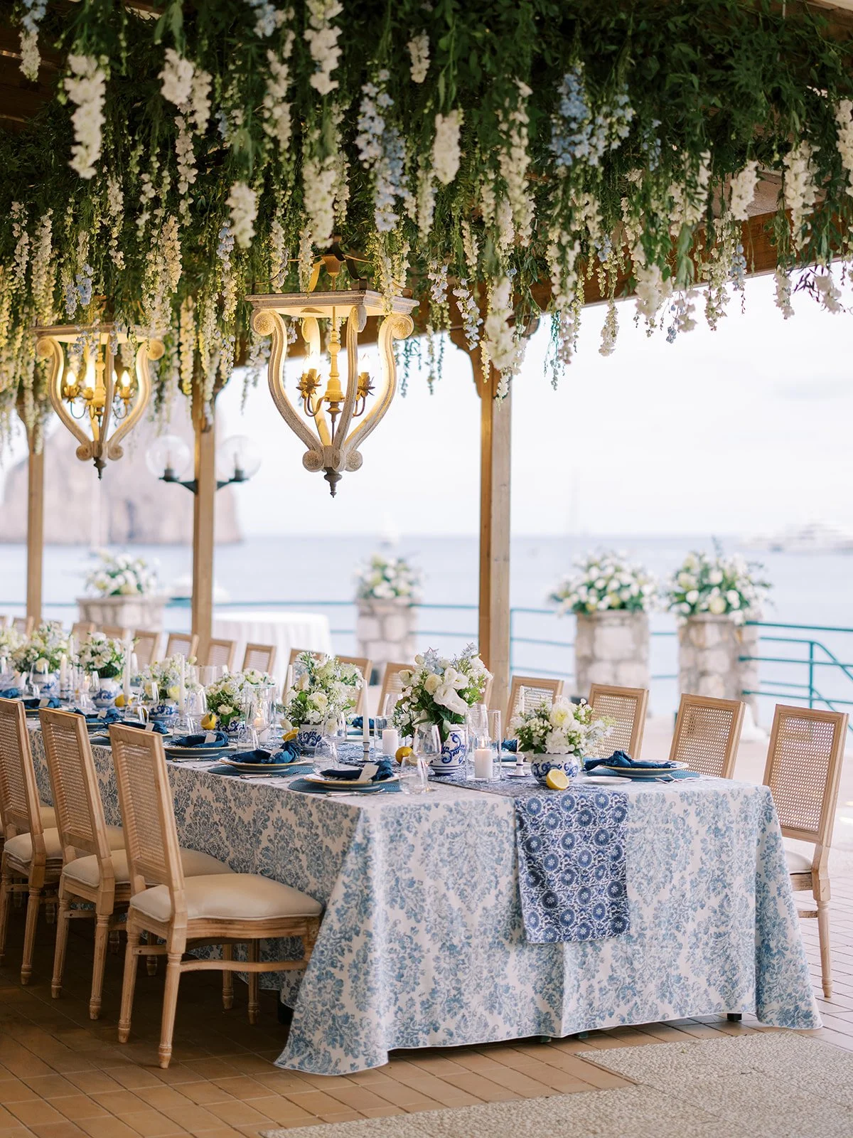 Sunset Wedding Reception Capri Island Italy Luxury Wedding Planning