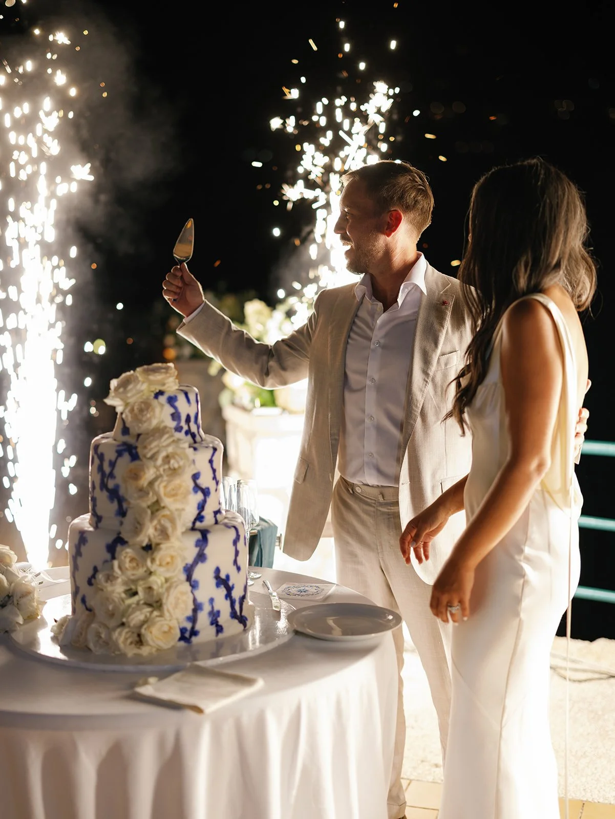 Elegant Outdoor Reception Overlooking the Tyrrhenian Sea Capri