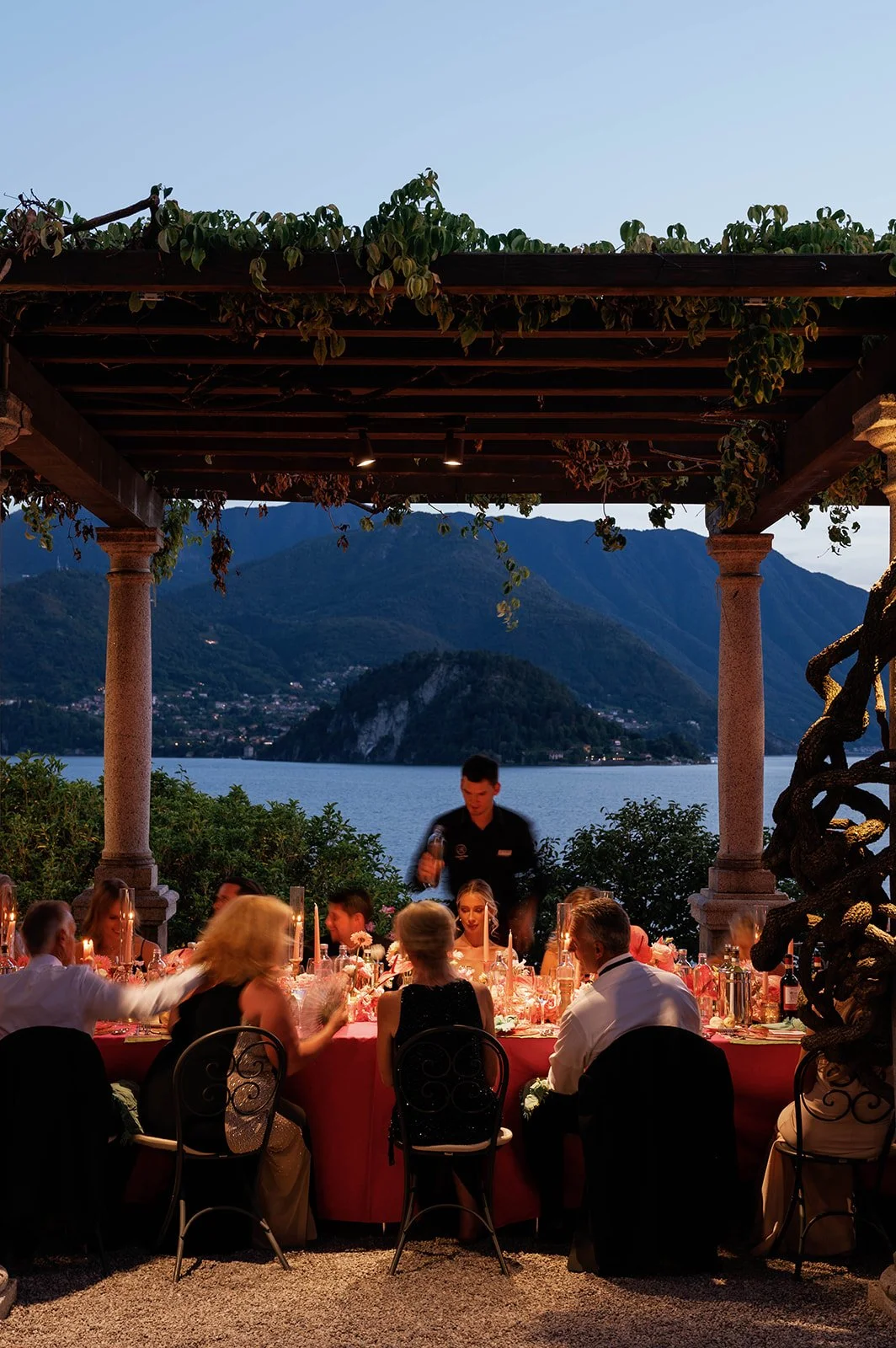 Elegant Lakefront Luxury Wedding Reception Lake Como Italy
