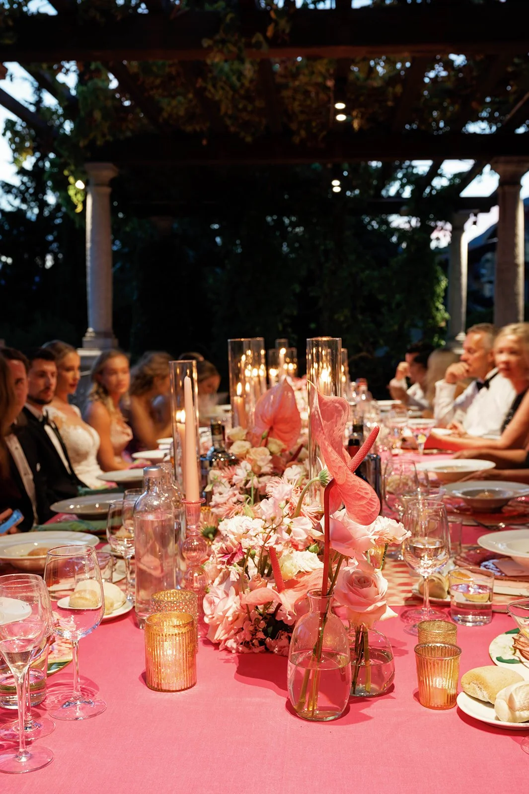 Elegant Lakefront Luxury Wedding Reception Lake Como Italy