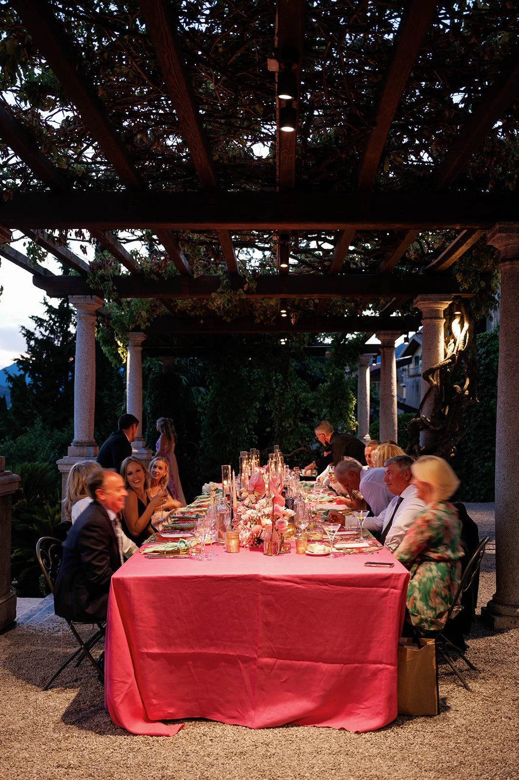 Elegant Lakefront Luxury Wedding Reception Lake Como Italy