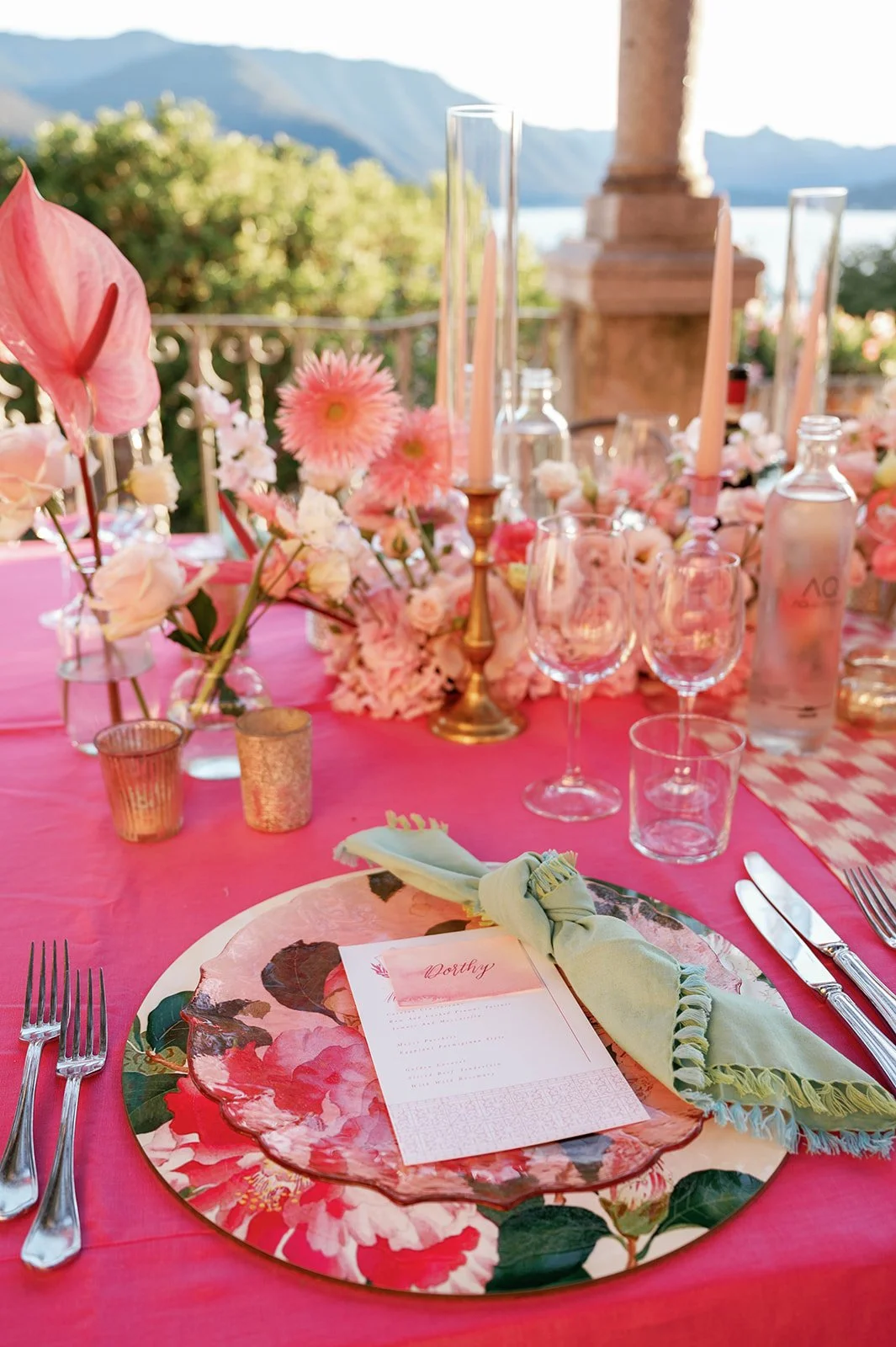 Elegant Lakefront Luxury Wedding Reception Lake Como Italy