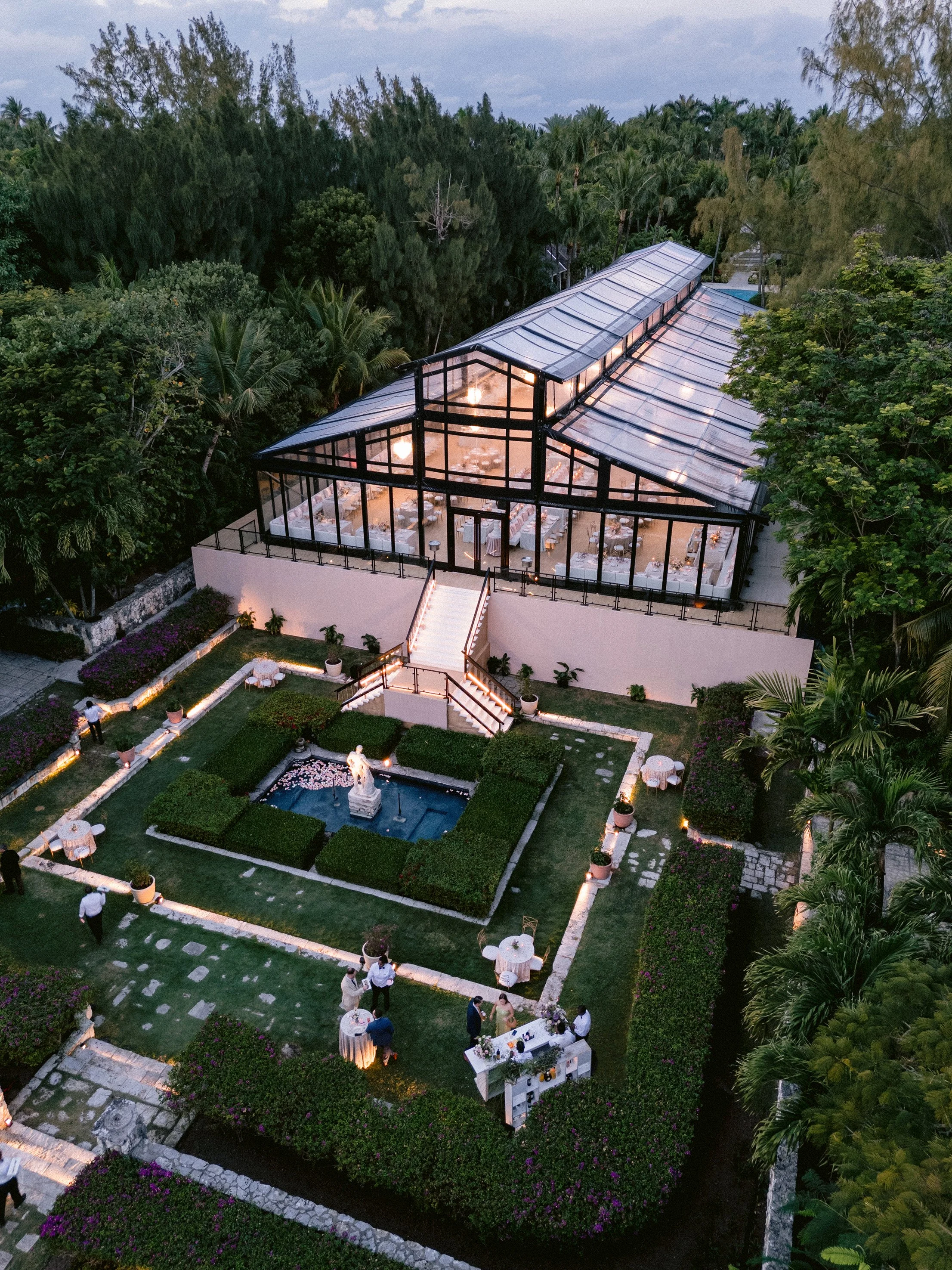 Luxury Tropical Wedding Reception Ocean Club Four Seasons