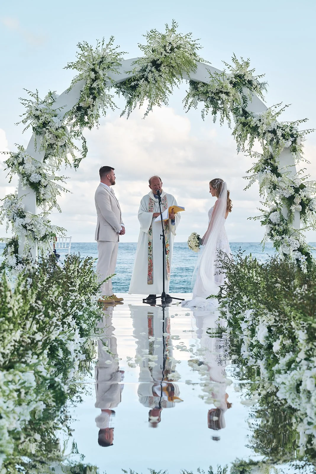 Luxury Destination Wedding Ceremony St. Barths Beach