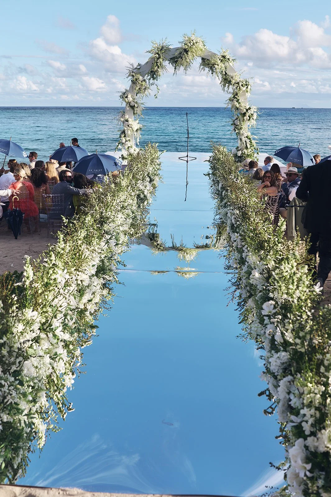 Luxury Destination Wedding Ceremony St. Barths Beach