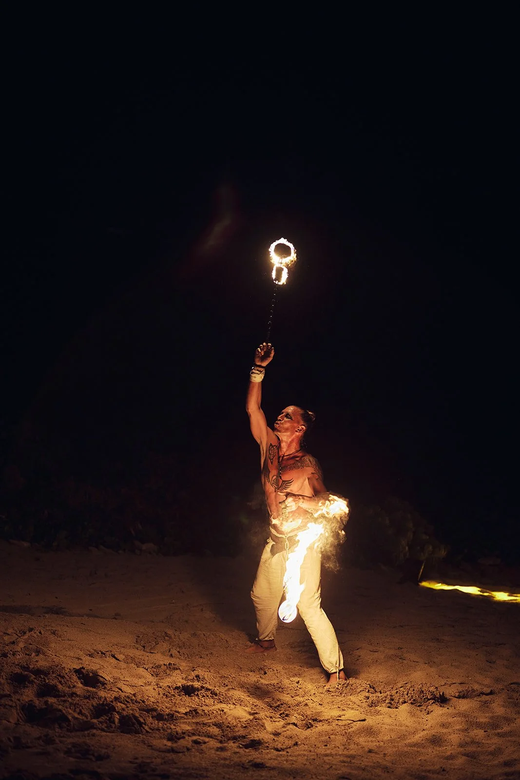 Fire Dancers Wedding Reception St. Barths Luxury Event