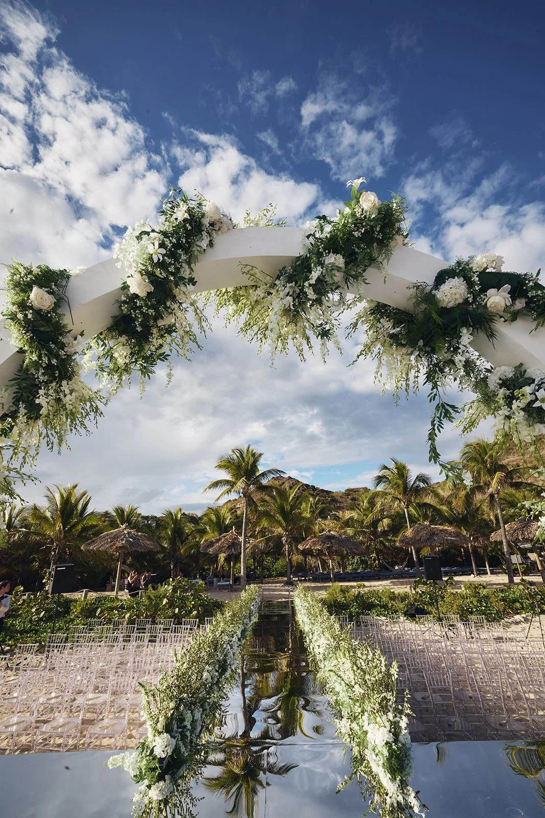 Luxury Beach Wedding Ceremony St. Barths Island