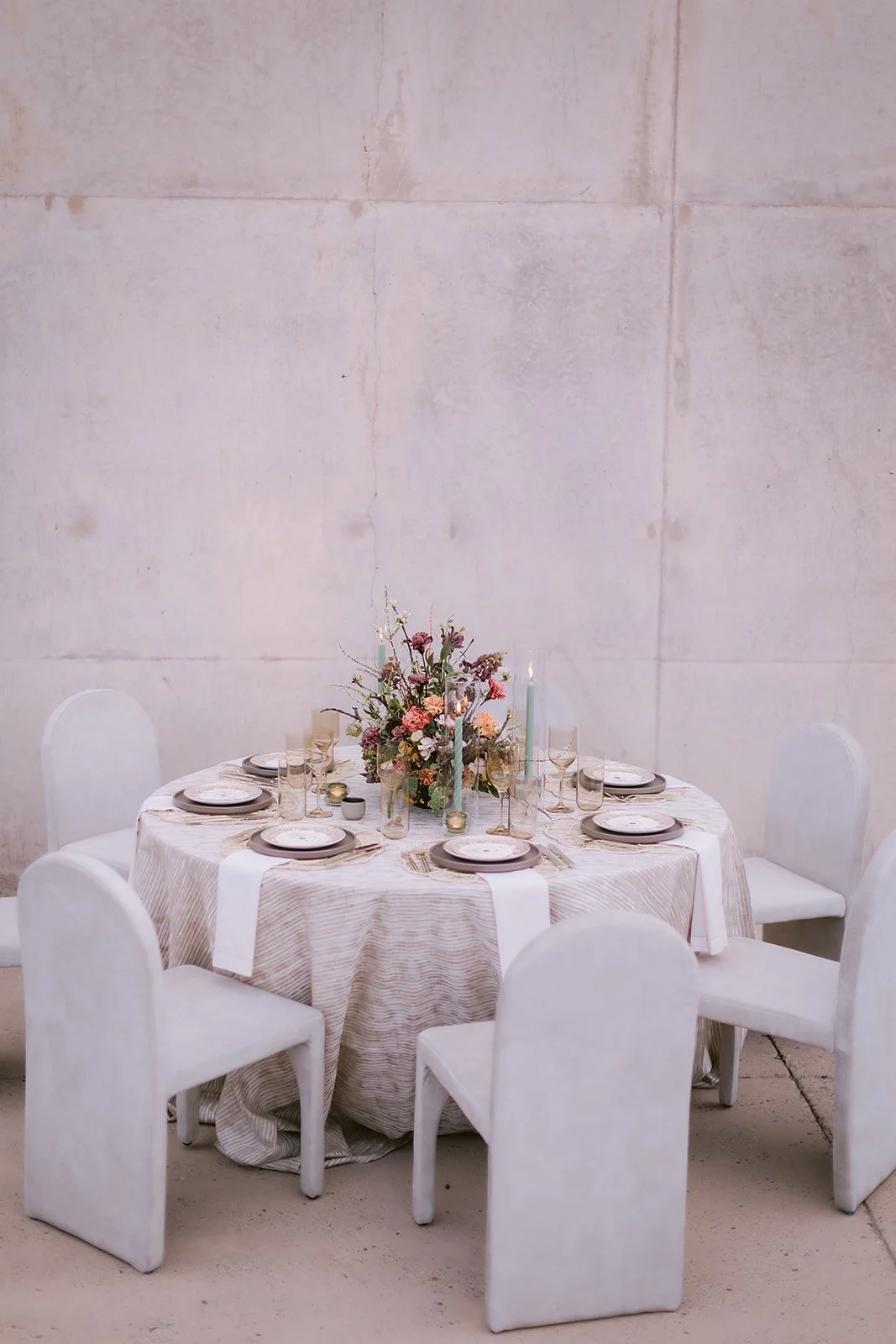 Round Tables at Amangiri Desert Lounge