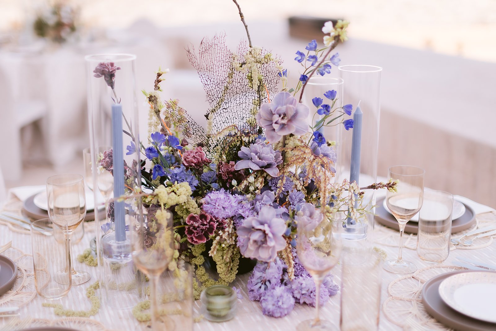 Astrology themed Centerpieces at Desert Lounge, Amangiri
