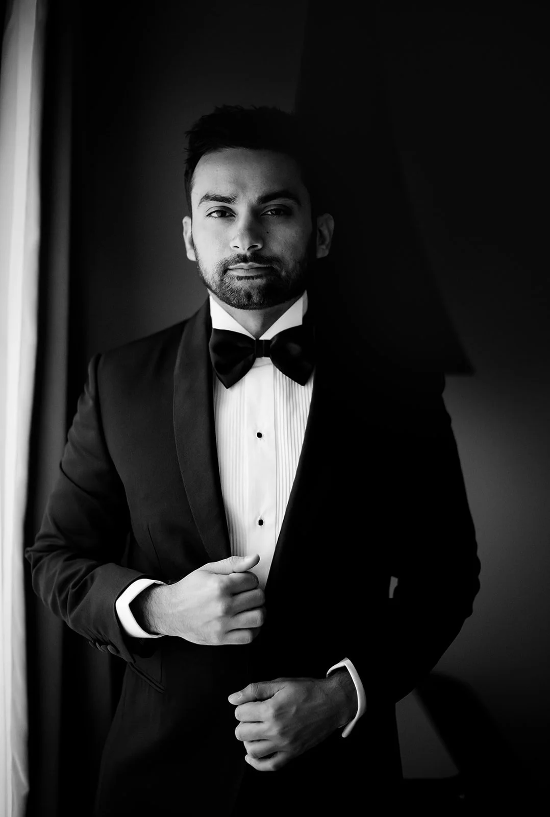 Luxury Groom Portrait Shot in Brioni