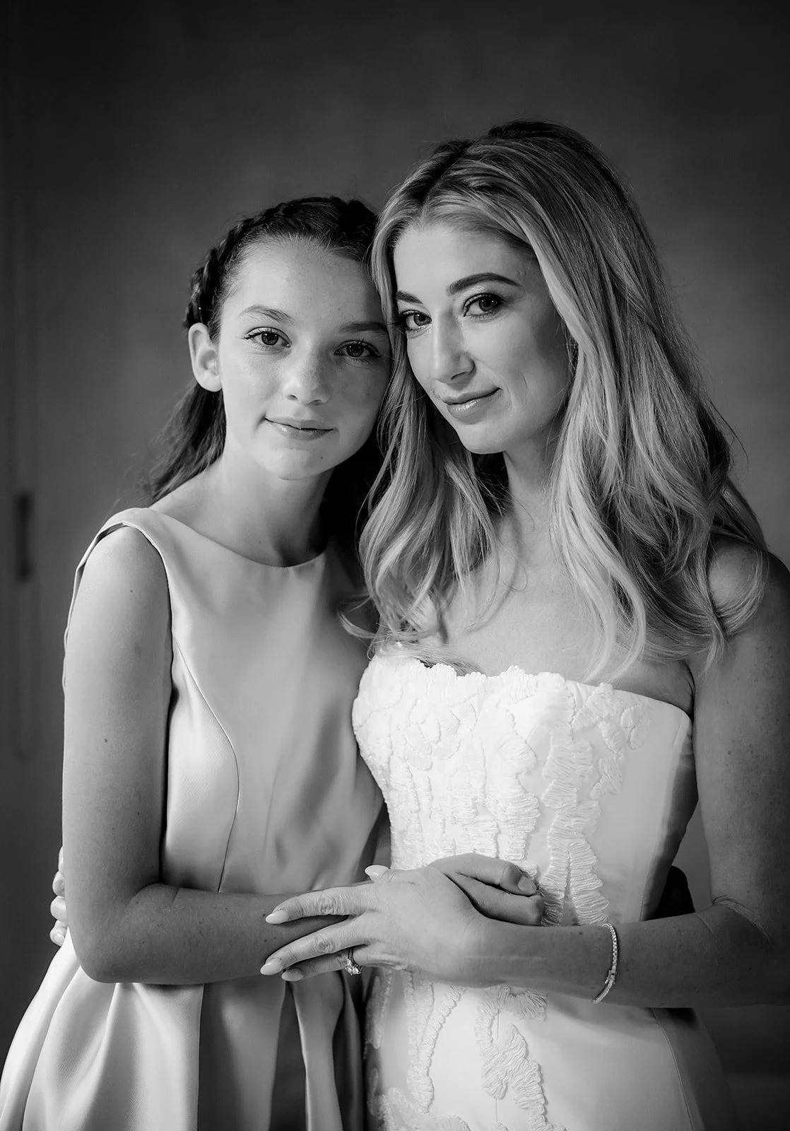 Bride and Daughter Portrait