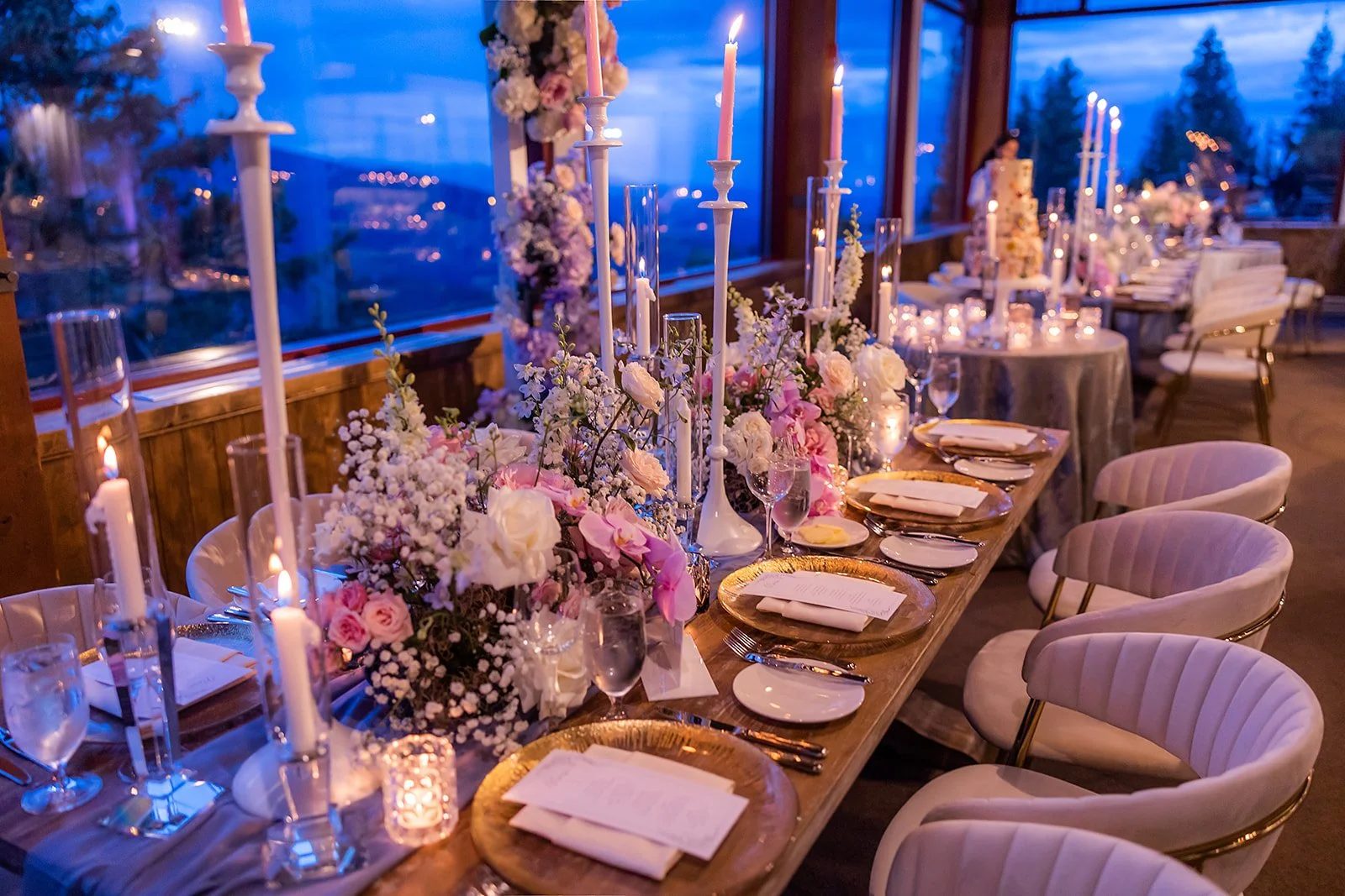 Reception Table at Little Nell Sundeck