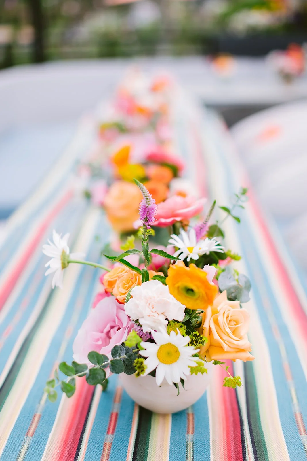 Fiesta floral and linen at the WET Deck at W Aspen