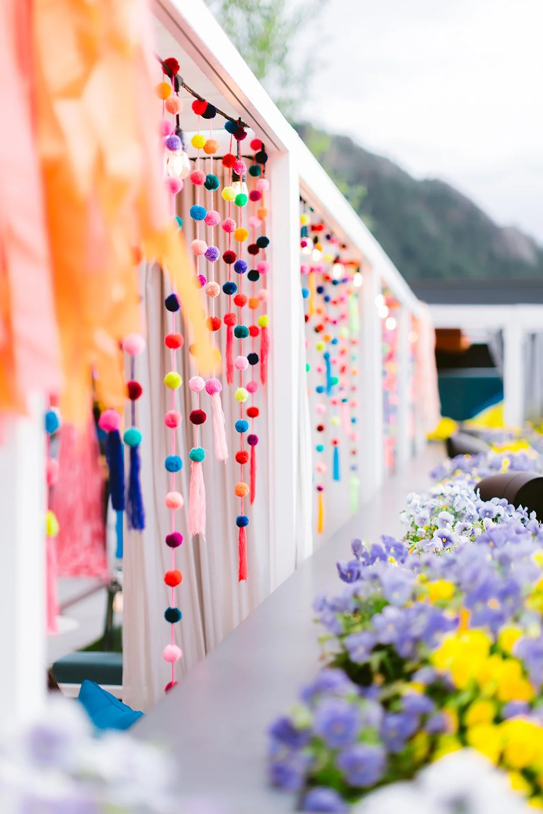 Modern fiesta themed party at the WET Deck at W Aspen
