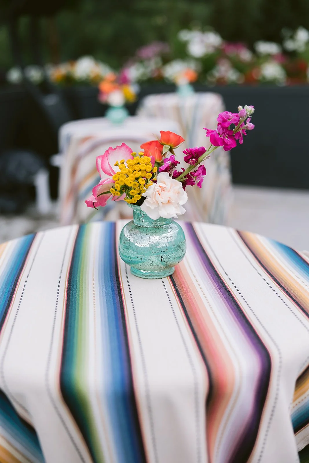 Cocktail Tables at the WET Deck at W Aspen