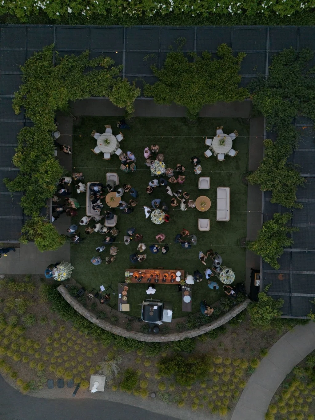 Floor Plan for Welcome Party at Montage Healdsburg Vista Lawn &amp; Terrace