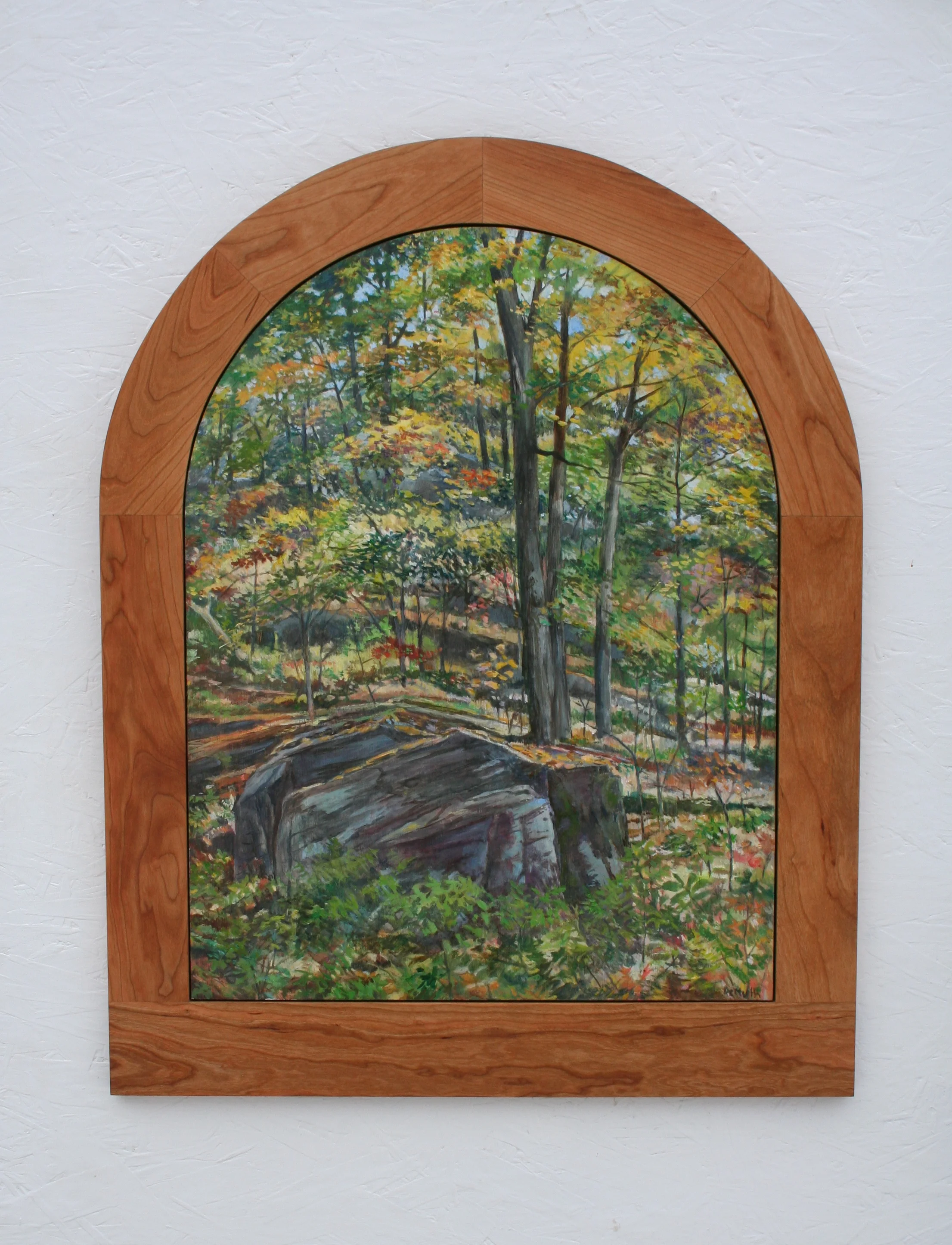 Sauk County, Autumn, Oil on Board, 24"X18"