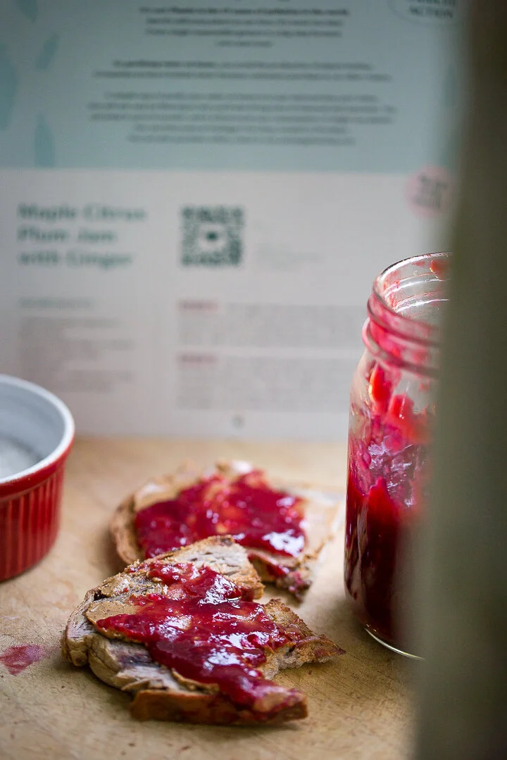 Maple Citrus Plum Jam w. Ginger