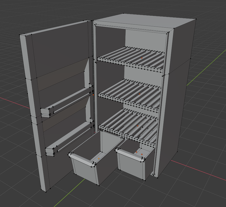 Fridge, 1.9k triangles