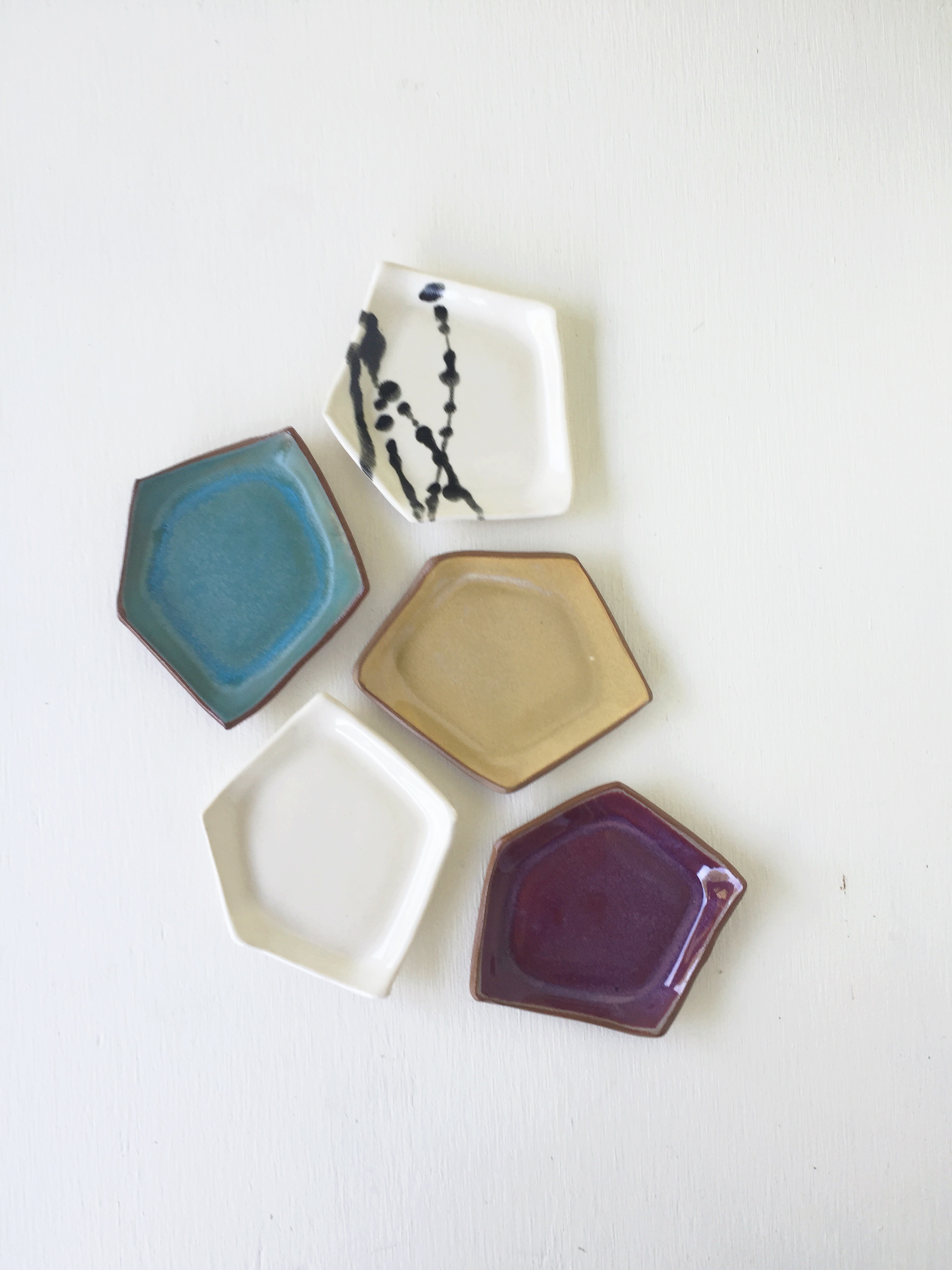 Geometric Ceramic Dish by Kristen Saksa Juen