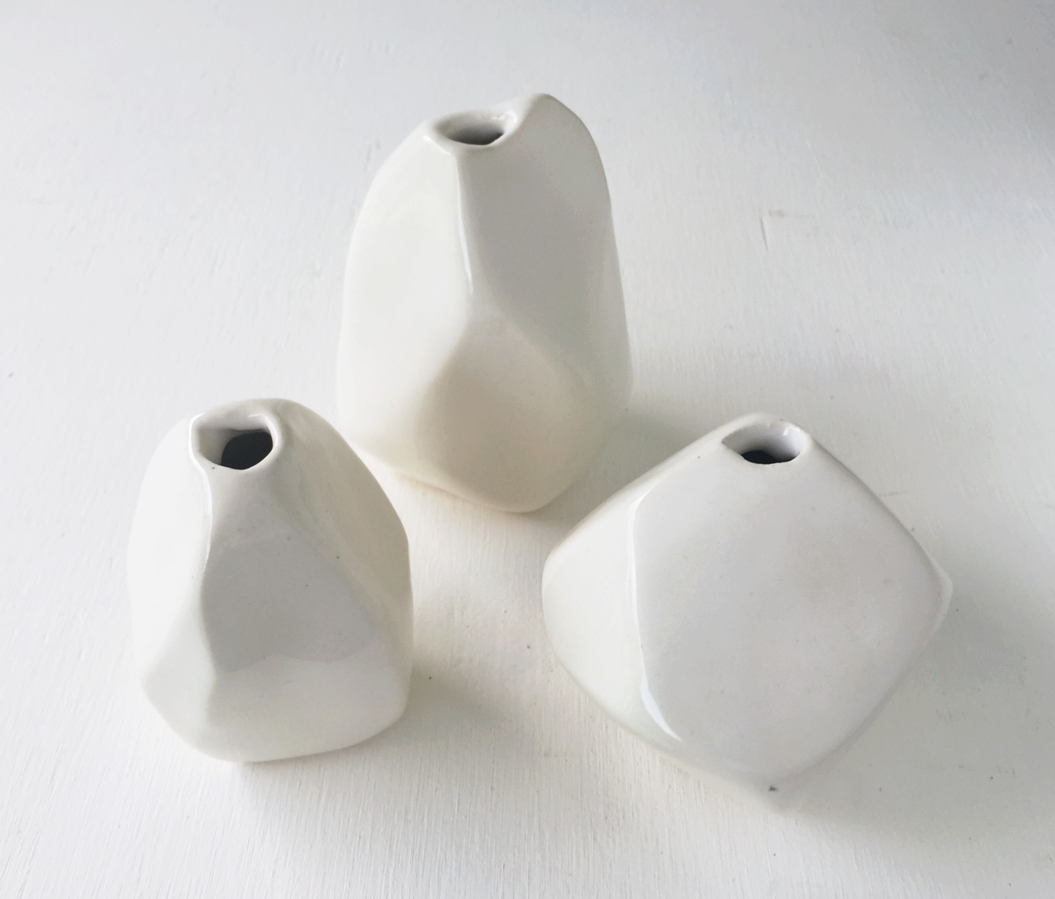 Ceramic Gem Vases by Kristen Saksa Juen