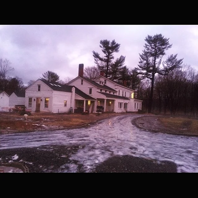 Rear view where the original part of the house was built in early 1700&rsquo;s. This photo is 3 years old. We&rsquo;ve changed the landscape but the outside of the house is still the same 🙈. There is only so much time to work on all our projects #br